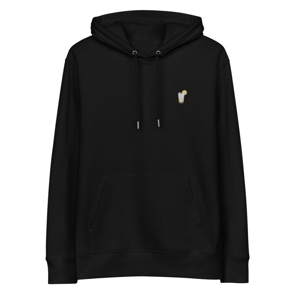 The Gin & Tonic Glass eco hoodie - Black - Cocktailored