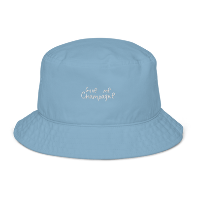 The Give me Champagne Organic bucket hat - Slate Blue - - Cocktailored