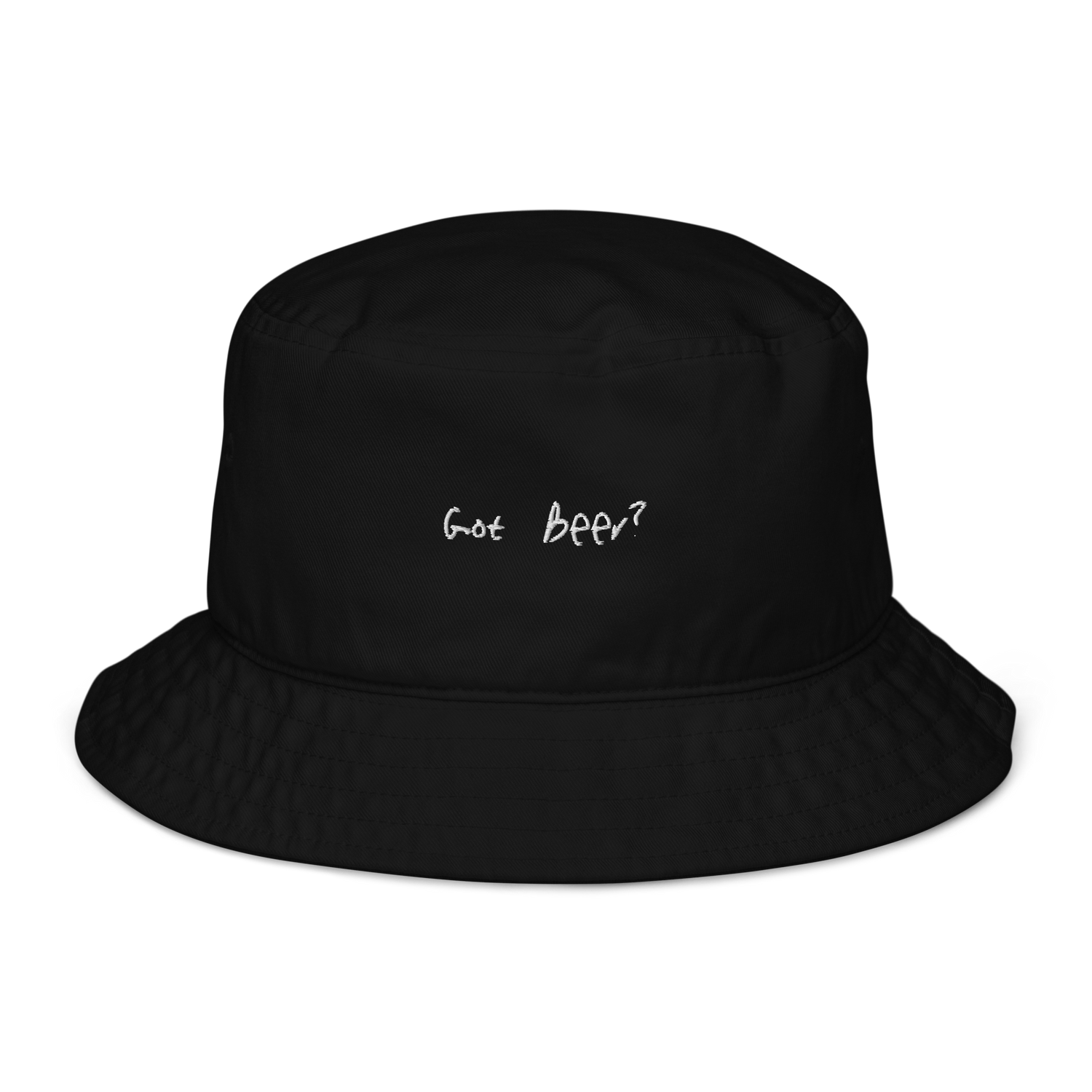 The Got Beer? Organic bucket hat