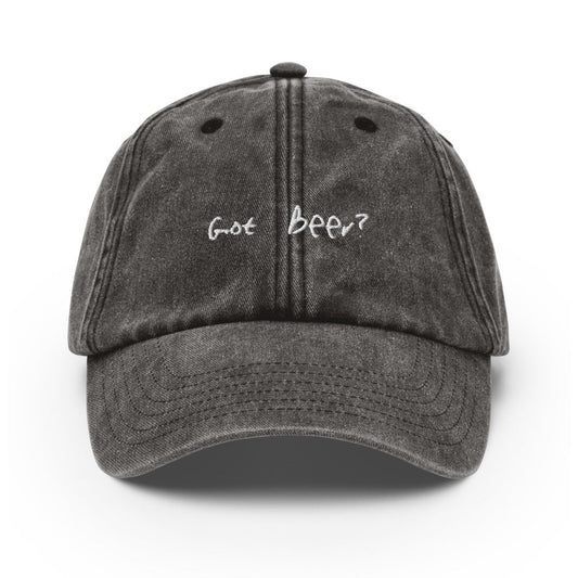 The Got Beer? Vintage Hat - Vintage Black - - Cocktailored