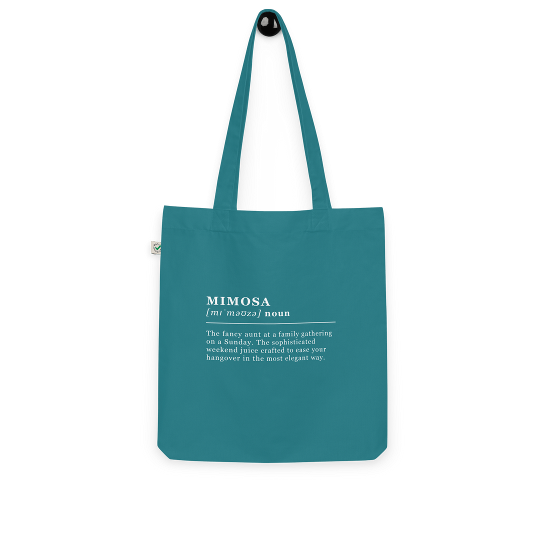 The Mimosa Organic tote bag - Sea Green - Cocktailored