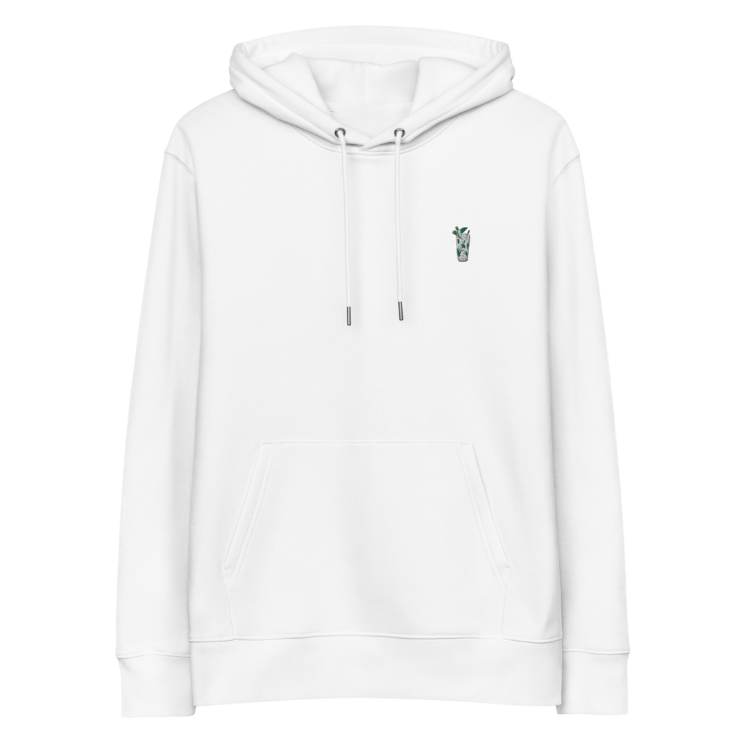 The Mojito Glass eco hoodie - White - Cocktailored