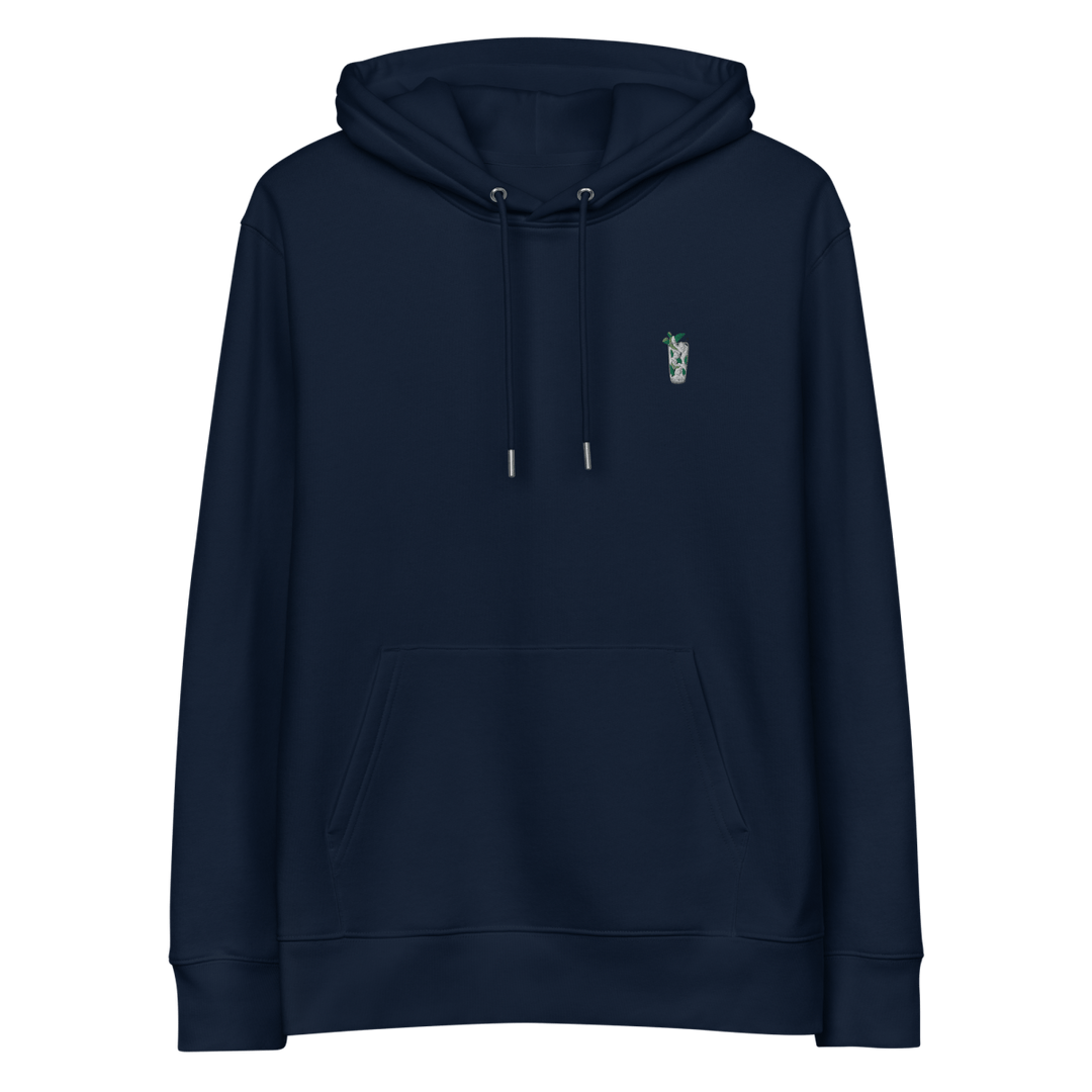 The Mojito Glass eco hoodie - French Navy - Cocktailored