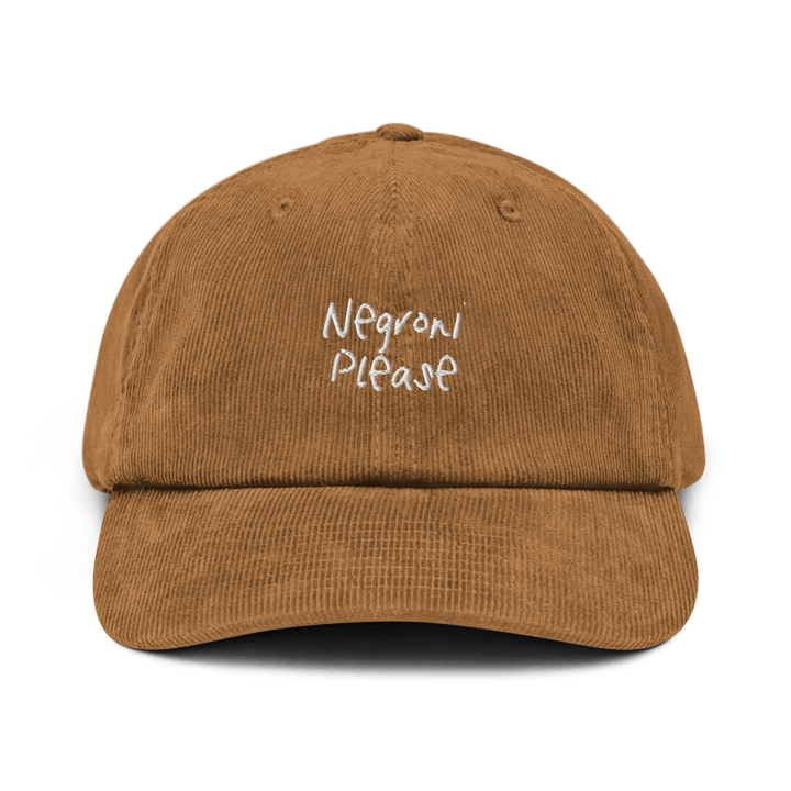 The Negroni Please Corduroy hat - Camel - Cocktailored