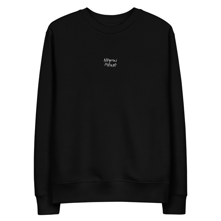 The Negroni Please eco sweatshirt - Black - Cocktailored