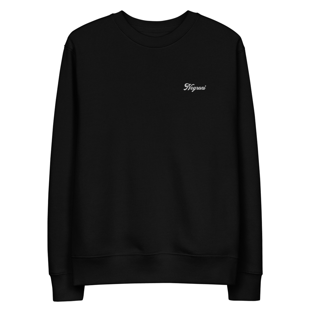 The Negroni script eco sweatshirt - Black - Cocktailored
