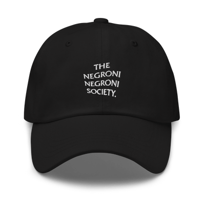The Negroni Society Dad hat "THE LOGO" - Black - - Cocktailored