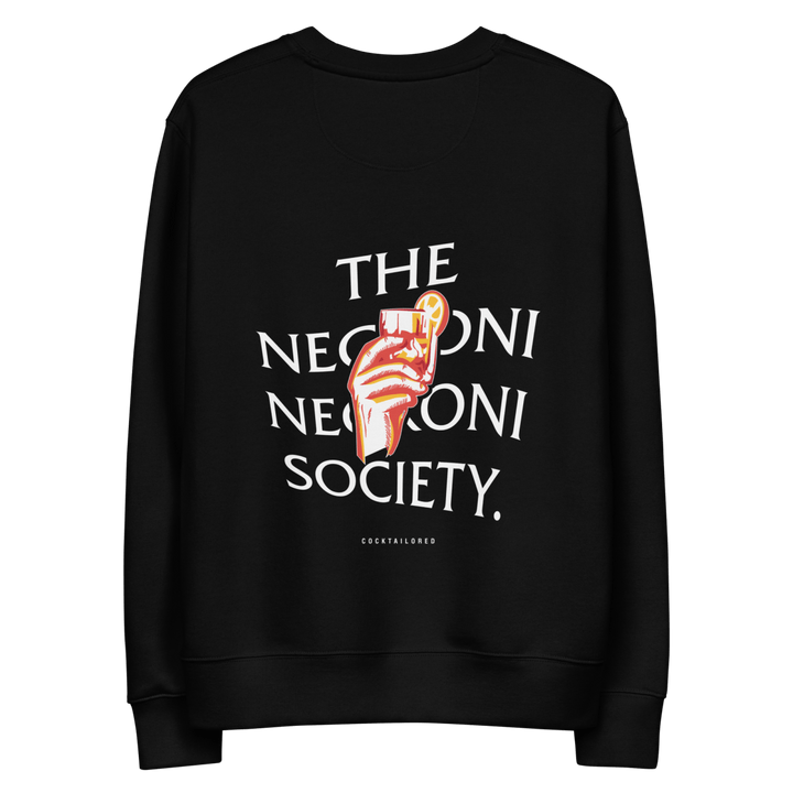 The Negroni Society eco sweatshirt - Black - Cocktailored