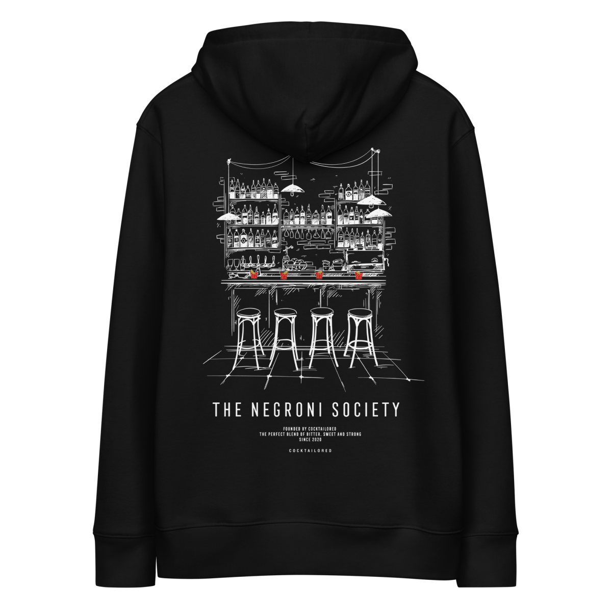 De Negroni Society "De Bar" Eco Hoodie