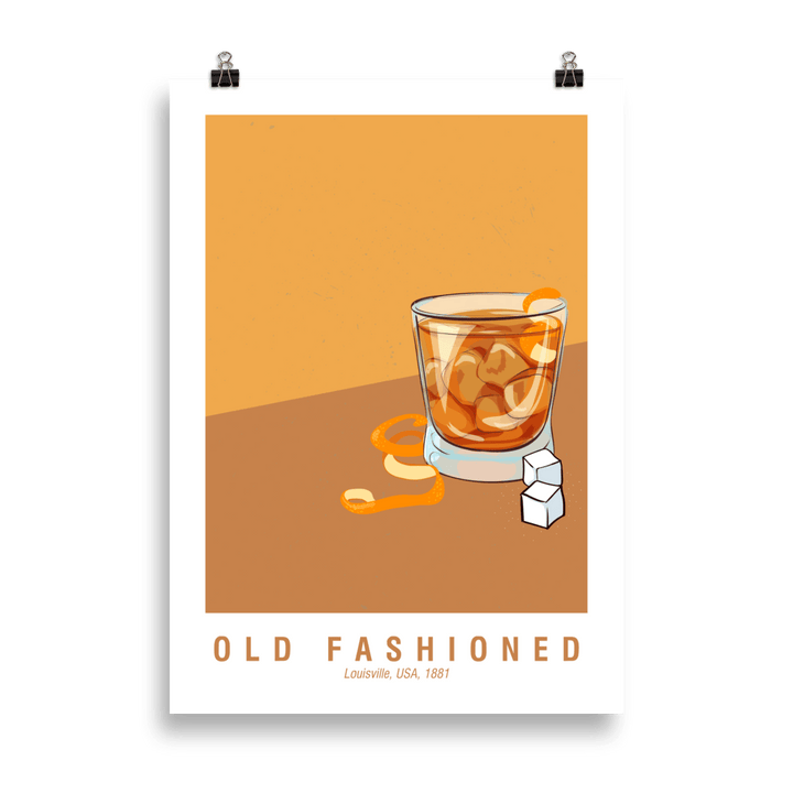 The Old Fashioned Poster - 50x70 cm - Cocktailored