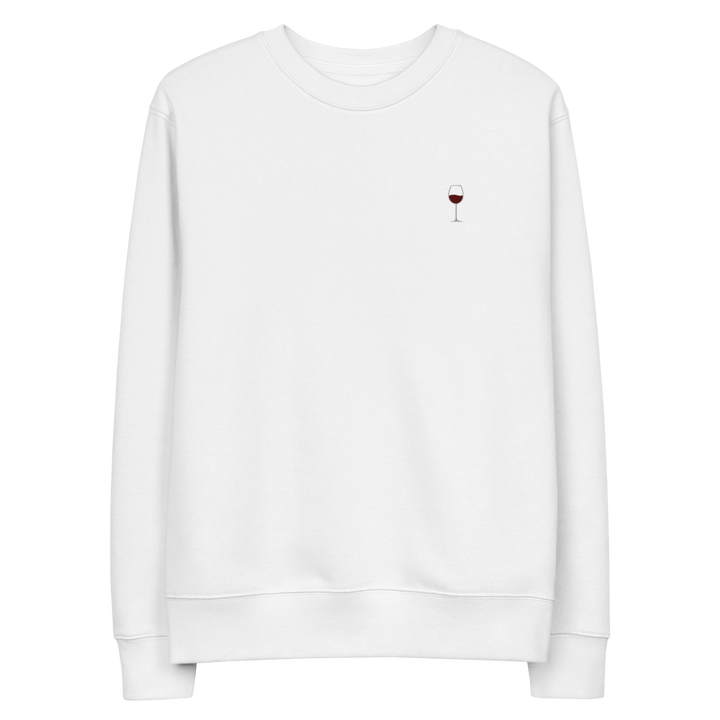The Red Wine Glass eco sweatshirt - White - Cocktailored