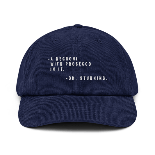 The Sbagliato Conversation Corduroy hat - Oxford Navy - - Cocktailored