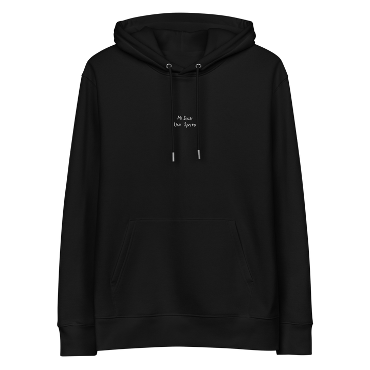 The Scusi Spritz eco hoodie - Black - Cocktailored
