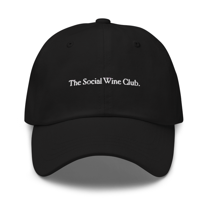 The Social Wine Club. Dad hat - Black - Cocktailored