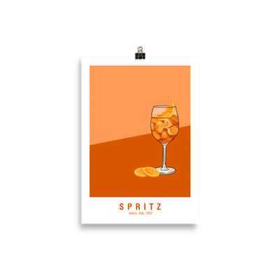 The Spritz Poster - 21x30 cm - - Cocktailored